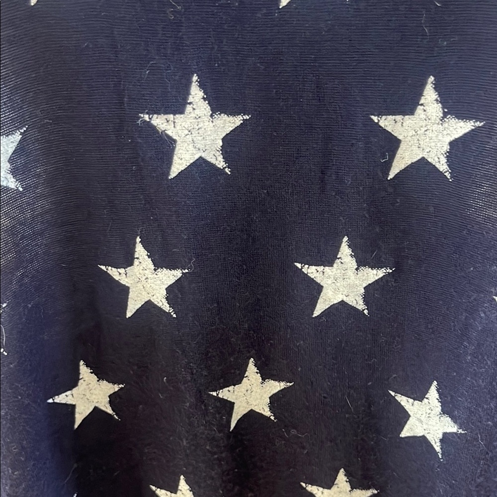 Navy Star Print Women's Tank Top - Picture 4 of 8